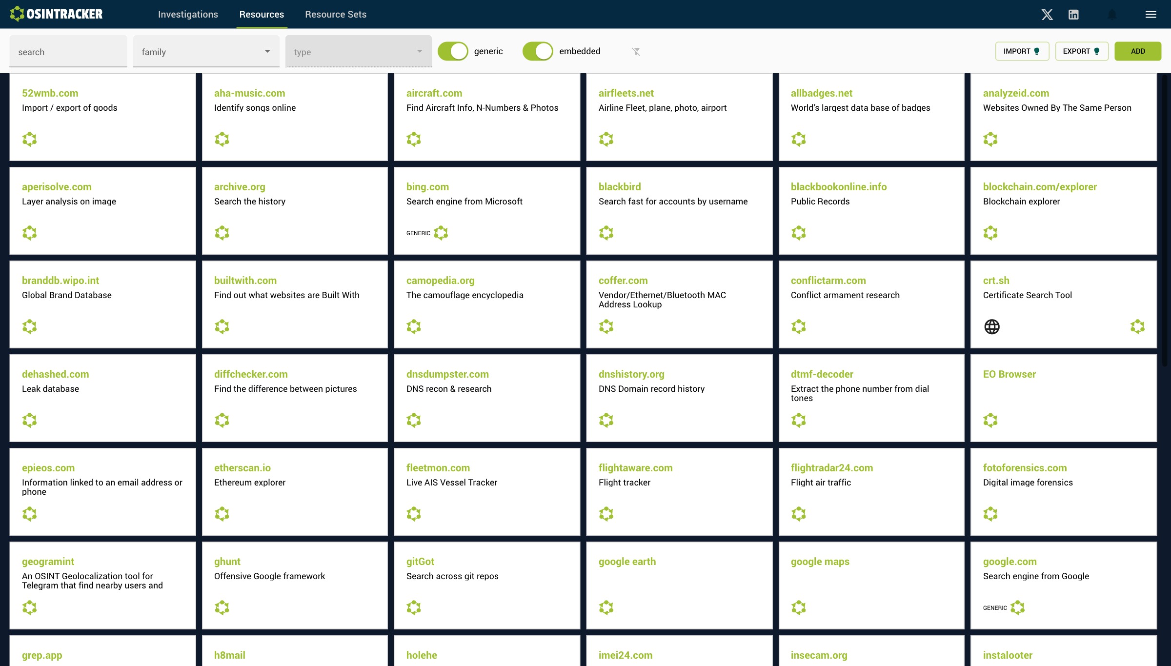 OSINT resource library